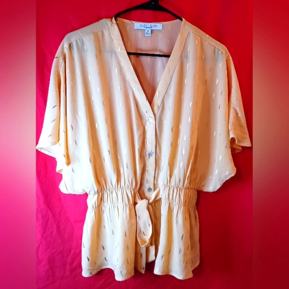 Yellow Profesional Blouse